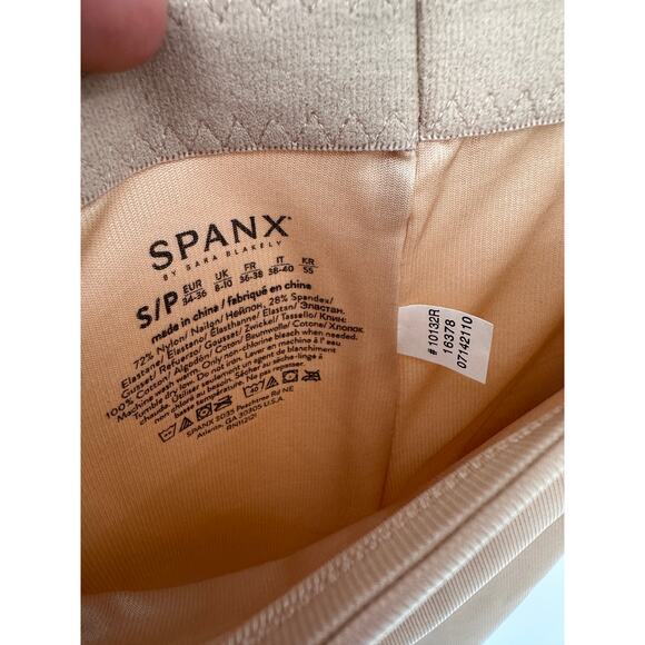 SPANX NWT High Waisted Mid Thigh Short in Nude // S - Picture 6 of 6